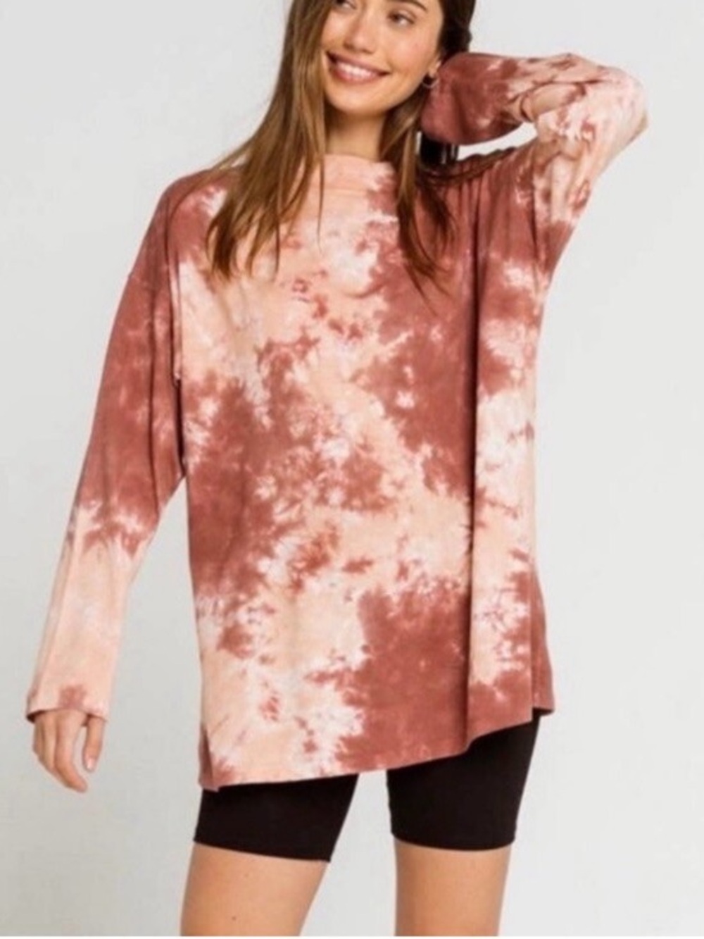 We The Free | Oversized Tie Dye Long Sleeve Shirt